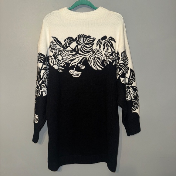 NWT Farm Rio Surreal Garden Knit Sweaterdress Size XL - Picture 9 of 10